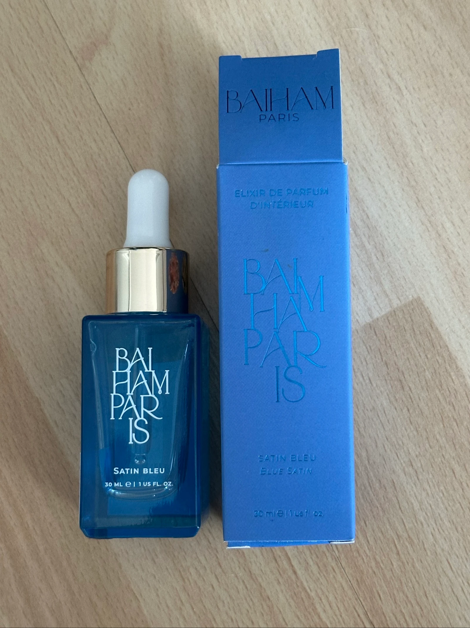Élixir de parfum d’intérieur Baiham Paris Satin Bleu 30 ml
